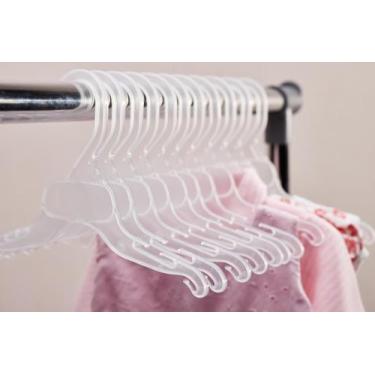 Imagem de Cabide para blusa infantil em plástico tam 30,5 cm 1018 kit Ioplast, N