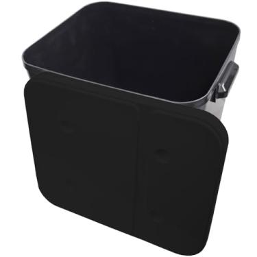 Imagem de Container Canister Tampa Black 15Kg Porta Ração Cachorro Gato Plástico Tampa Protege Furacão Pet(Black)