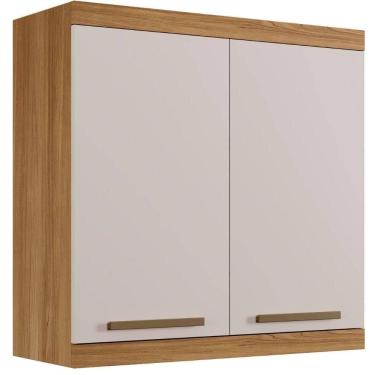 Imagem de Armário Aéreo Gold 2 Portas Cinamomo Off White Arte Móveis
