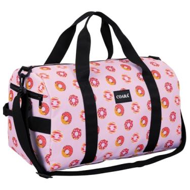 Imagem de Bolsa esportiva infantil para meninos e meninas, bolsa de mão personalizada para viagem, academia, esporte e dança, Multicor, Donuts