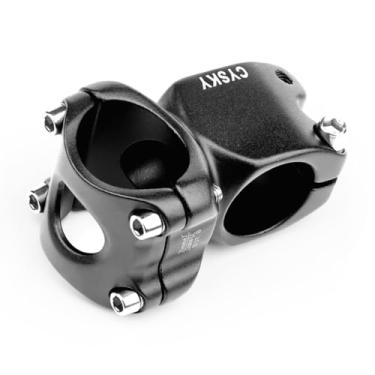 Imagem de CYSKY Haste de bicicleta 31,8 mm 35 mm 7 graus MTB ultraleve para braçadeira de guidão de 31,8 mm, tubo de direção 1-1/8, haste curta do guidão para mountain bike, bicicleta de estrada, MTB, Downhill