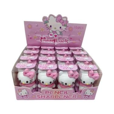 Imagem de Afiador De Lápis Manual De Silicone Kawaii Mini Kuromi Hello Kitty Mel