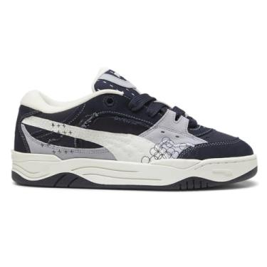 Imagem de PUMA Tênis masculino casual com cadarço 180 Skate - Azul, Azul marinho/branco quente, 41