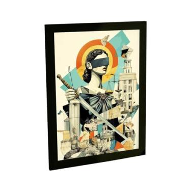 Imagem de Quadro Decorativo Themis Deusa Da Justiça Ilustração Montagem Decoração Poster Quarto Sala