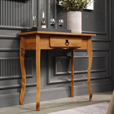 Imagem de Aparador Madeira Maciça 1 Gaveta Pés Luis Xv Mel D230 Denk