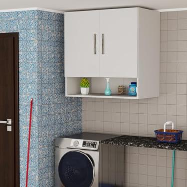 Imagem de Armário Multiuso Suspenso com Porta – Ideal para Cozinha e Área de Serviço