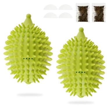Imagem de HSHGZSR 2 peças de escova para gatos autolimpa, formato de ouriço, cócegas de canto de gato, escova de parede de gato, arranhador de rosto de gato de canto de canto de silicone macio para uso interno