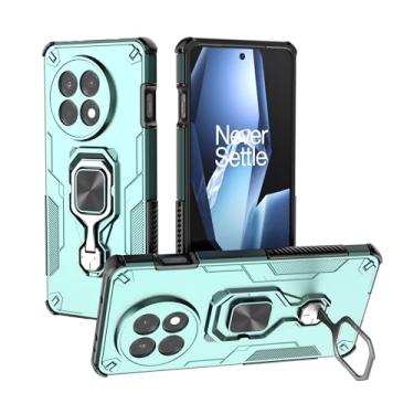 Imagem de SORAKA Capa para OnePlus 13 5G com suporte metálico giratório de 360 graus peça de ferro magnética para suporte magnético de telefone para carro