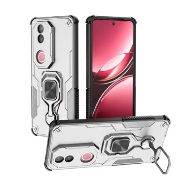 Imagem de SORAKA Capa para VIVO V50 5G com suporte metálico giratório de 360 graus peça de ferro magnética para suporte magnético de telefone para carro