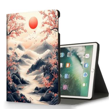 Imagem de RUUHLJLET Capa para iPad 9ª/8ª/7ª geração (2021/2020/2019) Capa para iPad de 10,2 polegadas, despertar/hibernar automaticamente, capa protetora com suporte ajustável para Apple iPad 10,2 polegadas -