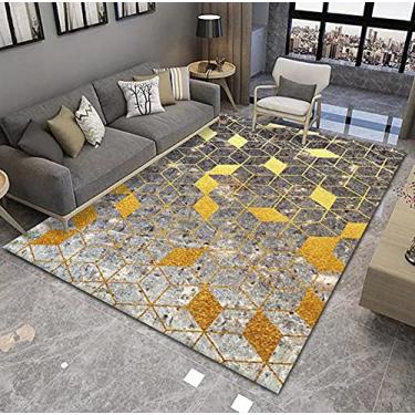 Imagem de Tapete antiderrapante tapete 3D bloco de losango tapete geométrico quarto borda tapete de estar A-140 * 200cm (cor: A, tamanho: 180 * 280cm)