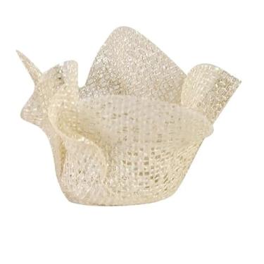 Imagem de Lindas embalagens de doces, 25 papéis de embrulho simples com flores únicas, biombos escoceses, casamentos, estreias, festas (COR CHAMPANHE PEROLADA)