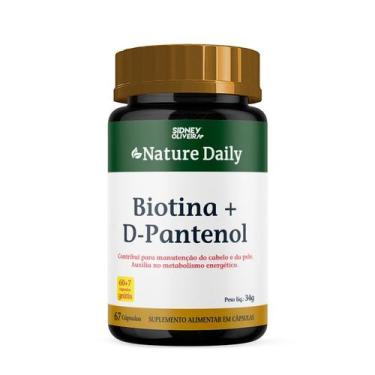 Imagem de Biotina + d-pantenol sidney oliveira nature 60 caps + 7 grat