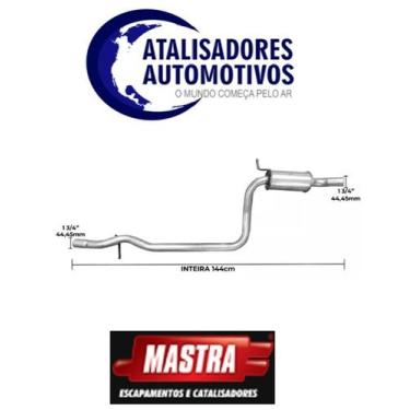 Imagem de Escapamento INTERMEDIARIO FORD FIESTA HATCH/SEDAN 1.6 8V ZETEC ROCAM 2