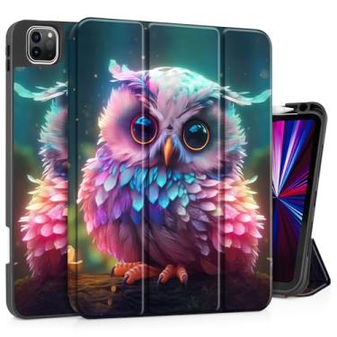 Imagem de Tuiklol Capa para iPad Pro de 11 polegadas para 4ht/3ª geração 2022 2021, capa magnética inteligente com capa traseira de TPU macio, suporte para lápis, despertar/hibernar automático para iPad 11