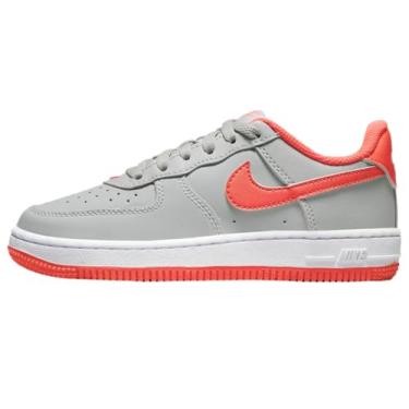 Imagem de Nike Tênis infantil Air Force 1, Cinza fumê, carmesim brilhante, 16