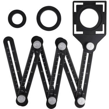 Imagem de Ferramenta Multifuncional Esquadro Régua Ajustável