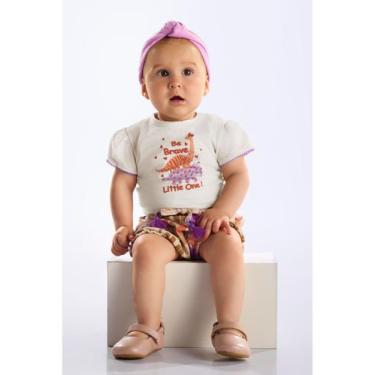 Imagem de Conjunto Dino para Bebê Menina Up Baby, Rosa, G