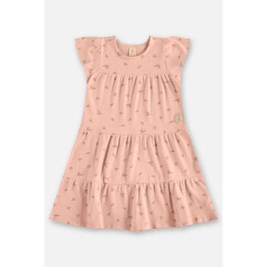 Imagem de Vestido Infantil Ribana Sustentável Up Baby, Rosa, 2