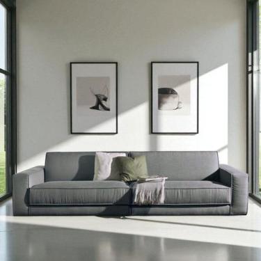 Imagem de Sofá 2 Lugares King-size Revestimento em Sarja 266cm - Sofá Direto de 