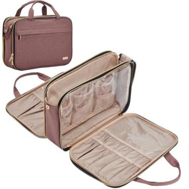 Imagem de Bolsa de higiene NISHEL Travel Makeup Rosewood-Pink 30x10x23cm