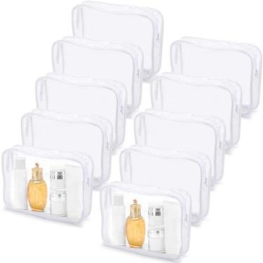 Imagem de Sacos de cosméticos Tbestmax, pacote com 10 produtos de higiene pessoa