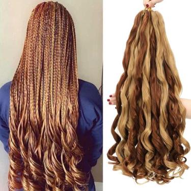 Imagem de Braiding Hair conrora French Curly de 24 polegadas, 8 pacotes sintétic