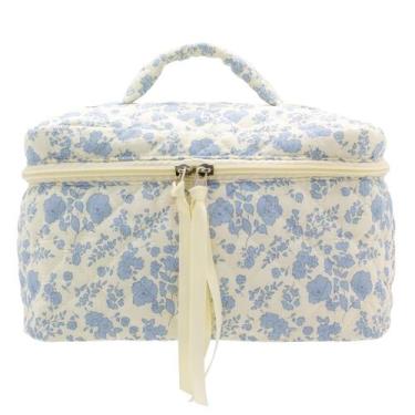 Imagem de Bolsa de maquiagem PAZIMIIK, estojo de viagem acolchoado grande de alg