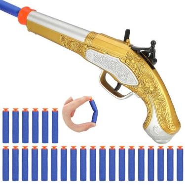 Imagem de Arma de brinquedo pirata Toy Foam Blaster para crianças com 20 peças d