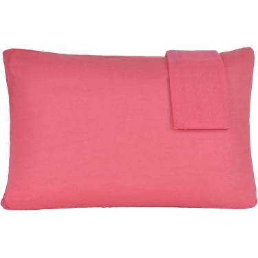 Imagem de Jogo De Fronhas Serena Malha 100% Algodão 50x70cm Goiaba