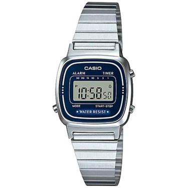 Imagem de Relógio Casio Feminino Ref: La670wa-2df Vintage Prateado