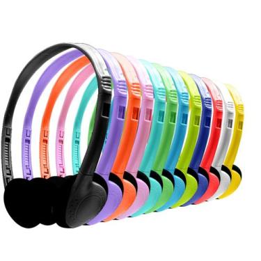 Imagem de Fones de ouvido infantis Waneni, pacote com 20 fones de ouvido com fio