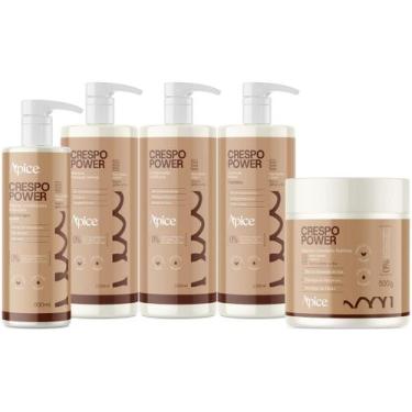 Imagem de Kit Apice Crespo Power Shampoo 1L Condicionador 1L Creme de Pentear 1L