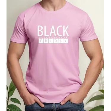 Imagem de Camiseta Camisa Feminina Masculina Algodão Uniforme Black Friday Para 