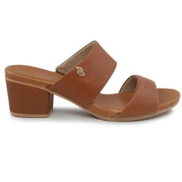 Imagem de Tamanco usaflex salto bloco ref ae3201 feminino, 36, Marrom