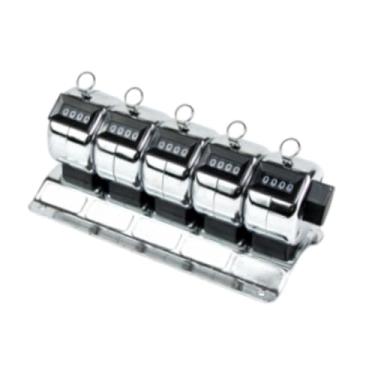 Imagem de Milageto Contador de Mesa, Contagem de 4 Dígitos, Contador de aço Inoxidável com Suporte de Base, 5 Unidades