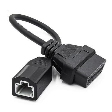 Imagem de Ferramentas de diagnóstico de cabo adaptador OBD2 de 3 pinos para 16 pinos E-Car Connection para carros Honda