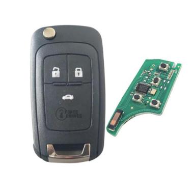 Imagem de Chave Canivete Chevrolet Cruze Onix Cobalt S10 Sonic Cruze LT - Forte,