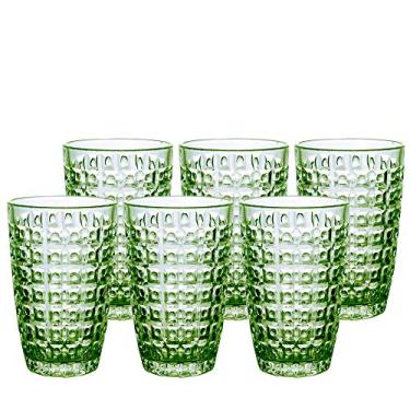 Imagem de Jogo de 6 copos Chevalier em vidro 355ml A13cm cor verde-Verde - L Hermitage- Full Fit