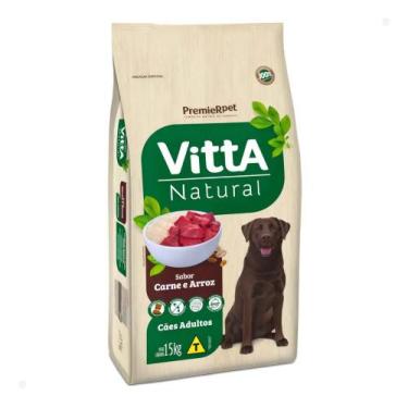 Imagem de Ração Vitta Natural Cães ad Rmg Carne e Arroz 15kg