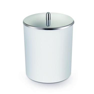 Imagem de Lixeira 5LTS Branca Com Tampa Em Inox 5084 Arthi