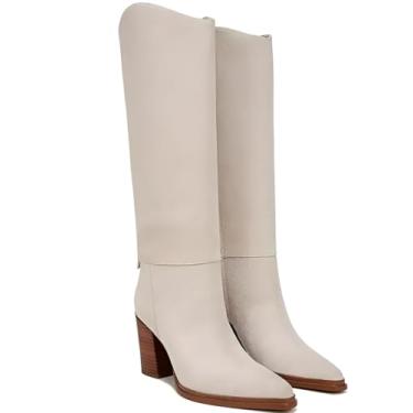 Imagem de Franco Sarto Bota feminina Jasmine Fashion, Camurça branca de lã, 38