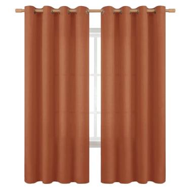 Imagem de BGment Cortinas de 72 polegadas de comprimento para sala de estar, cortinas de linho de linho texturizadas com filtro de luz grossa privacidade ilhós cortinas de janela para quarto, 2 painéis, 52 x 72