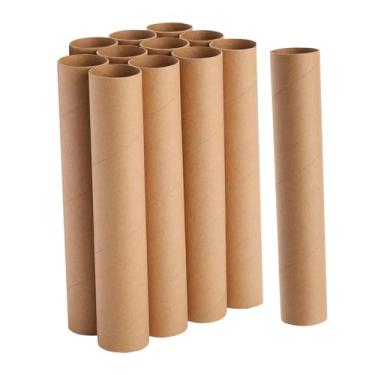 Imagem de Fenteer 12x Tubos de Papelão Rolos de Papel Higiênico Vazios Tubos de Papel Toalha Grossos para Artesanato para Projetos de Sala de Aula Família, 20cm