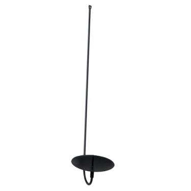 Imagem de Esquirla Suporte de vela de parede de metal com 43 cm de comprimento, versátil para ambientes de casamento, acessórios de instalação rápida, luminária para