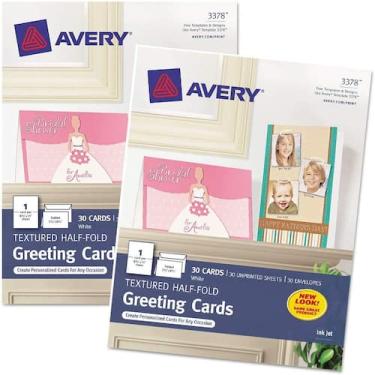 Imagem de Cartões comemorativos Avery Personal Creations 30 cartões com envelope