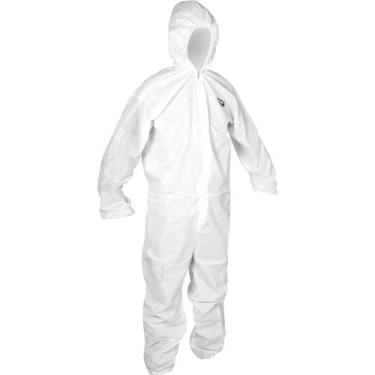 Imagem de Macacão Com Capuz Branco Tamanho G Ai 30 Ppl Vonder