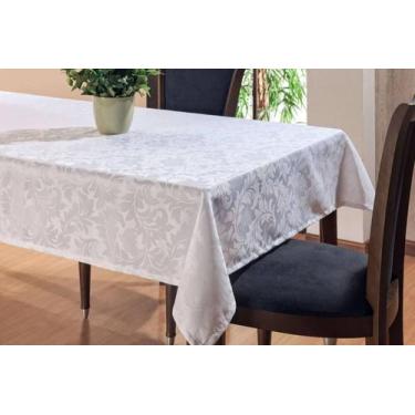 Imagem de Toalha De Mesa 6 Lugares Jacquard Tecido Grosso Retangular - JVBORDADO