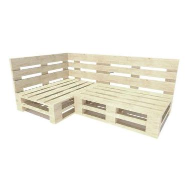 Imagem de Sofá De Canto Euro Pallet 200 x 120 cm - Móveis Sustentáveis - PALLET 