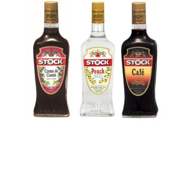 Imagem de Kit Licores Stock - Creme De Cassis, Café e Pêssego 720ml